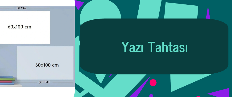 Realyol Yazı Tahtası ürünleri.