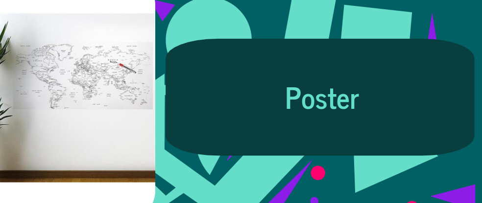  Poster ürünleri.